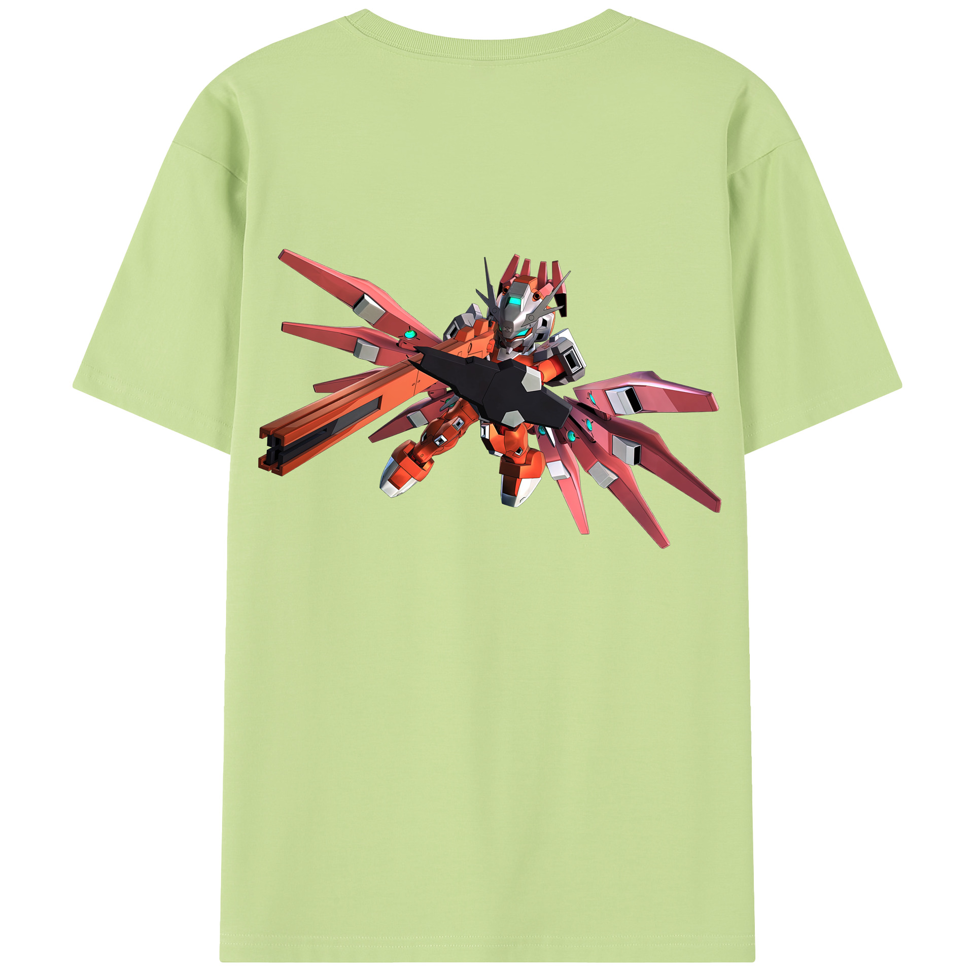 （画像用） 機動戦士ガンダム Mobile Suit Gundam 綿100％半袖Tシャツ（背面プリント）